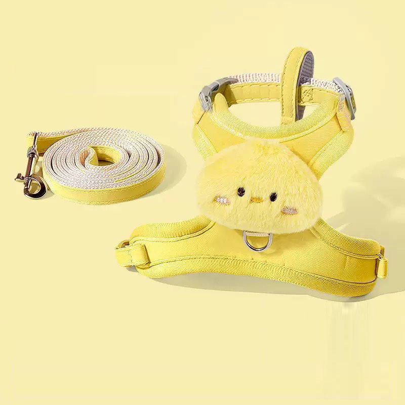 Arnés para Perros y Gatos con Muñeco de Pato Amarillo