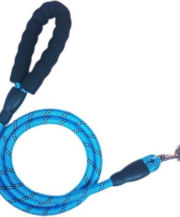 Correa para Perro Nylon 12 mm Cuerda Gruesa Celeste