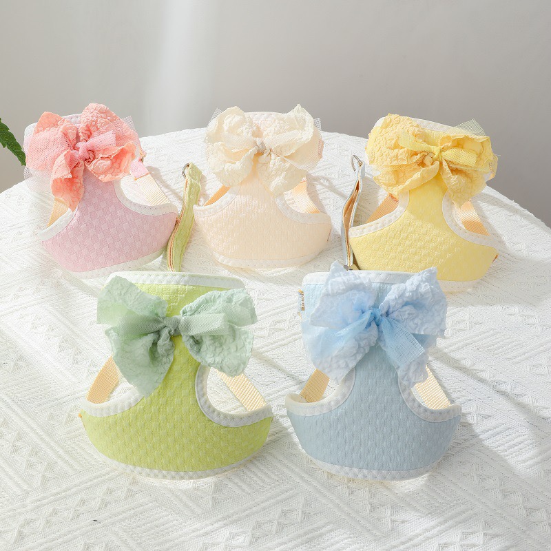 Arnés Perro Lazos y Cuadros Escoceses Rosa - Imagen 2