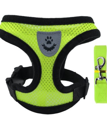 Arnés Para Perros-Tejido de Malla Transpirable Verde