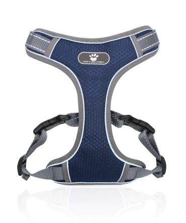 Arnés para Perros Chaleco Antihuída Reflectante Azul