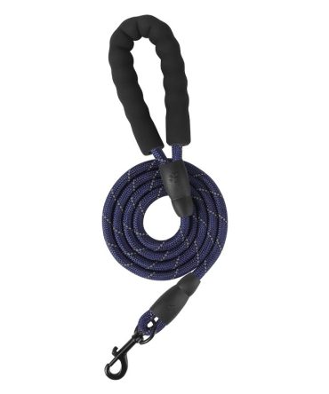Correa para Perros Reflectante 1.5M Agarre Suave Azul