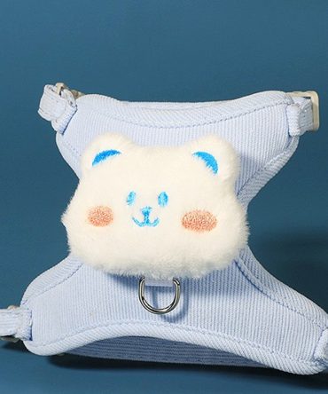 Arnés para Perros y Gatos con Muñeco de Oso Azul