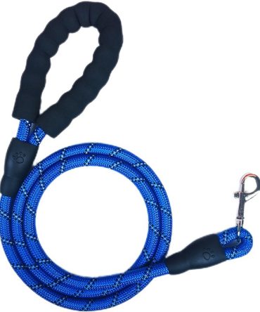 Correa para Perro Nylon 12 mm Cuerda Gruesa Azul