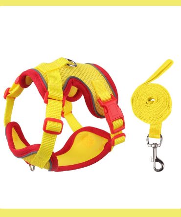 Arnés para Perro de Colores Contrastantes Amarillo