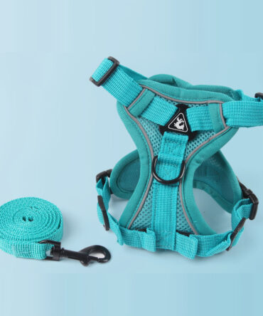 Arnés para Perros Estilo Clásico con Bandas Reflectantes Verde